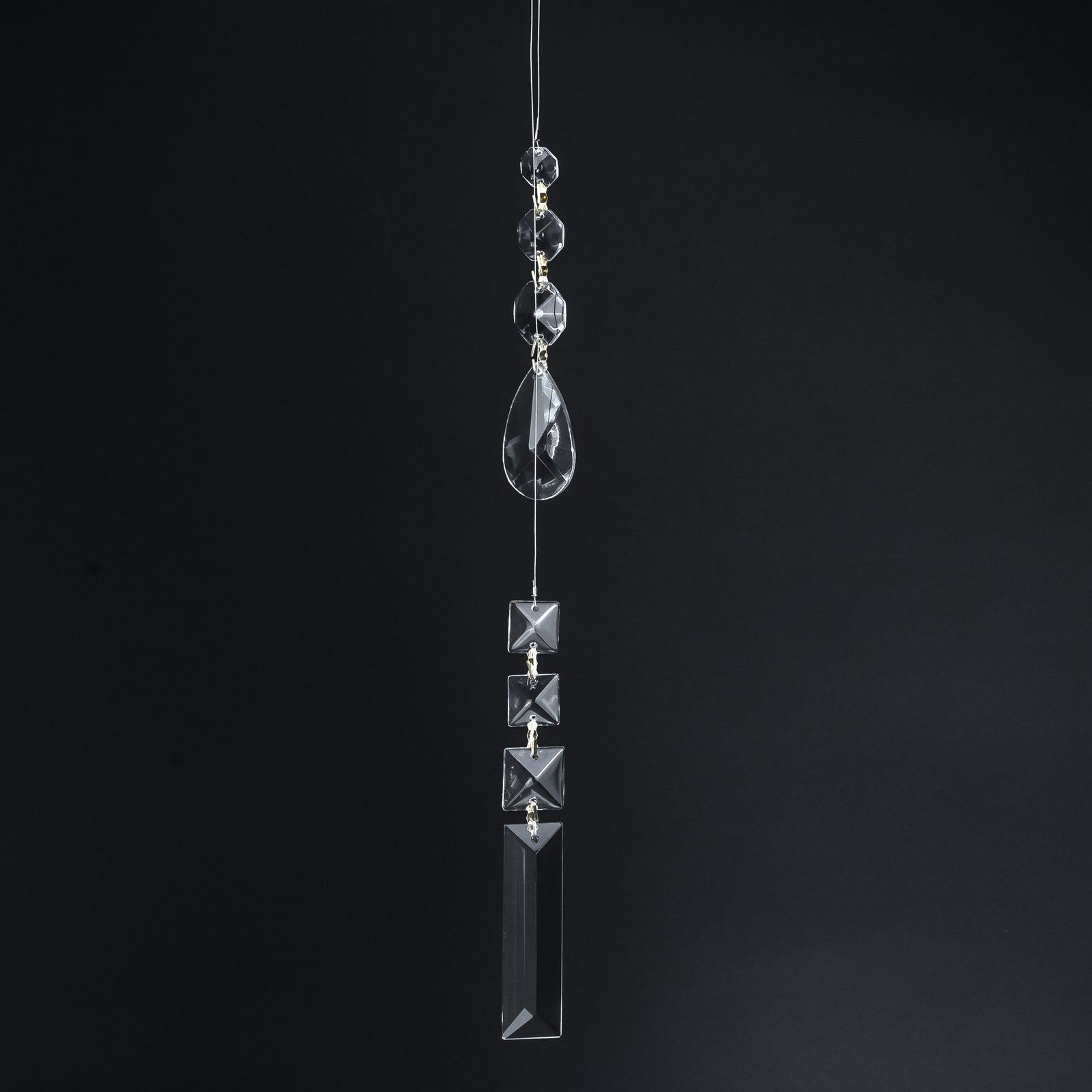 Anhänger Tropfen Kristallglas Ketten Lüster Behang für Kronleuchter beidseitig