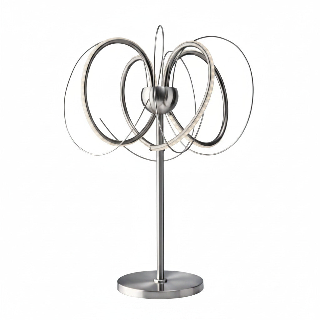 Design LED Tischlampe Apples geschwungen dimmbar Tischlampe