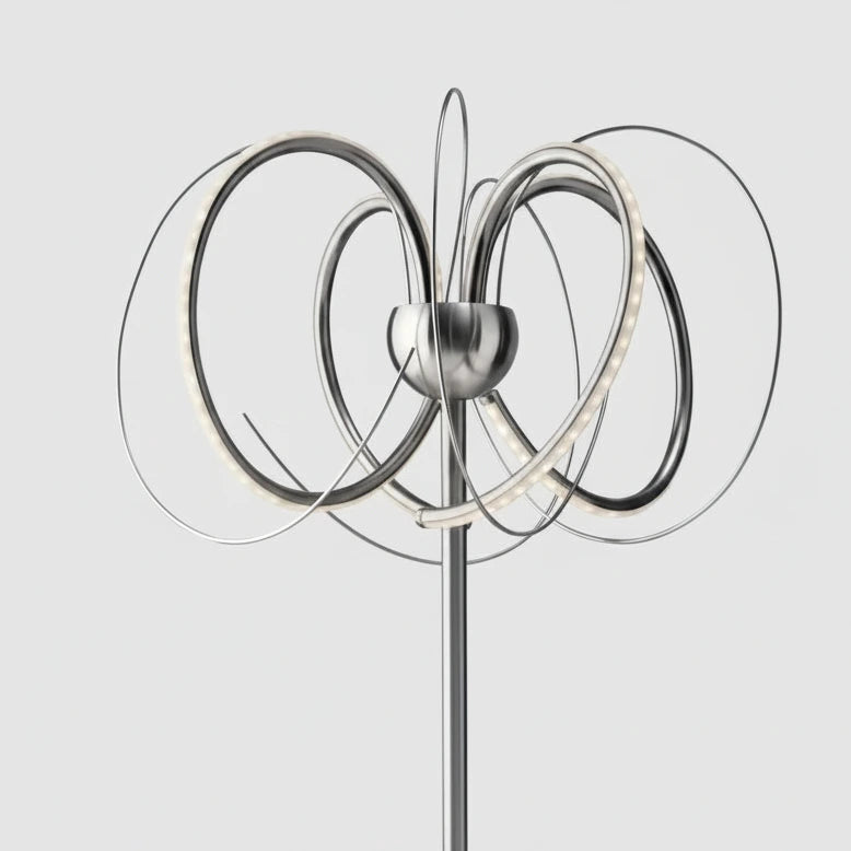 Design LED Tischlampe Apples geschwungen dimmbar Tischlampe