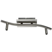 Armatur Deckenlampe 2 flammig 31cm Chrom eckig