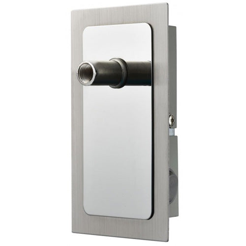 Armatur Wandlampe eckig mit Schalter silber ESTO Vario Home