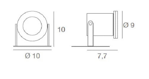LED Außenleuchte IP67 Pflanzenstrahler Athenes