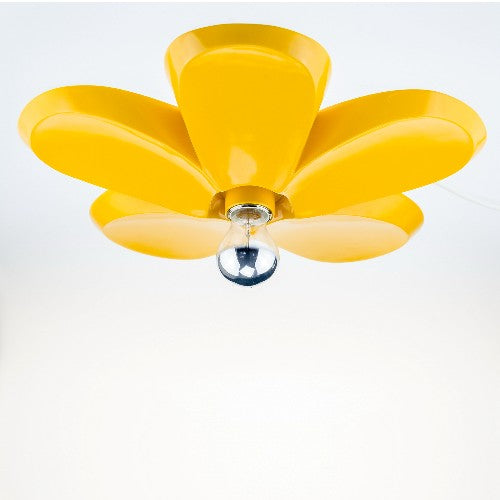 Ausgefallene Deckenleuchte Summer Blumenform gelb