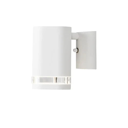 Außen-Wandstrahler Modena weiß Alu Glas IP44