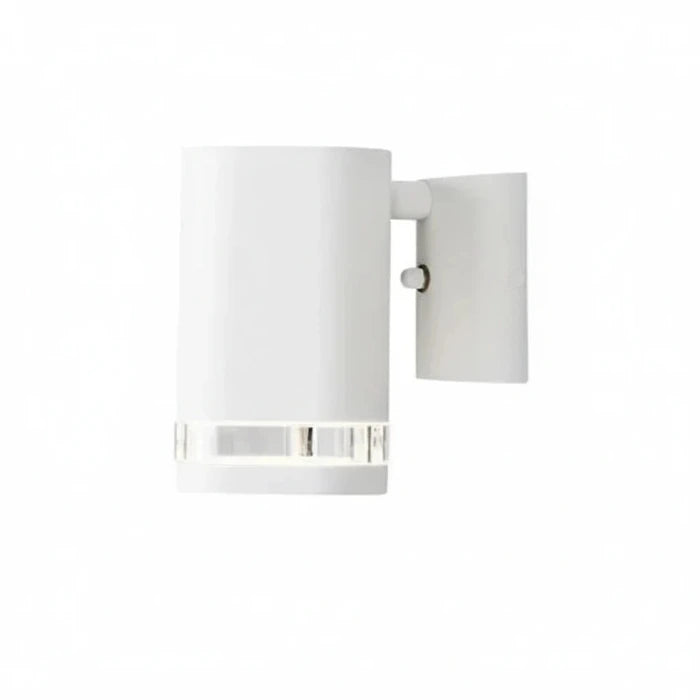 Außen-Wandstrahler Modena weiß Alu Glas IP44