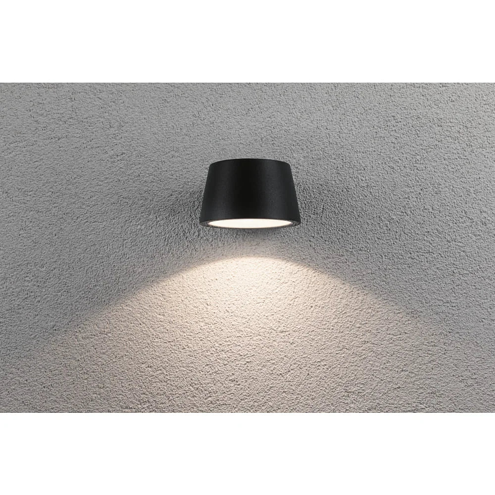 LED Außenwandleuchte Paulmann 94452 IP44 aus Aluminium an außenwandleuchtend mit breiten lichtkegel