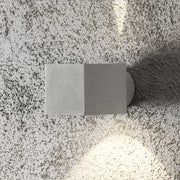 Außenwandleuchte Modena Square Up & Down Light silbergrau IP44
