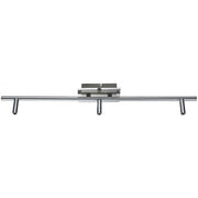 Armatur Deckenlampe 3 flammig 55cm Chrom eckig