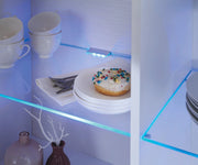 EGLO 94689 GASTEGO LED Vitrinenbeleuchtung 2er Set für Glasböden mit blauen Licht