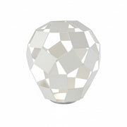 Geometrische LED Tischleute Belly dimmbar weiß Tischlampe