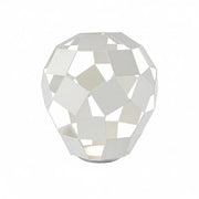 Geometrische LED Tischleute Belly dimmbar weiß Tischlampe