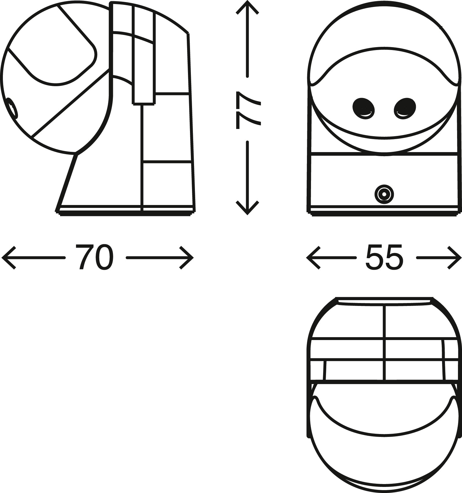 Bewegungsmelder für außen silber Reichweite 12m 180° IP44