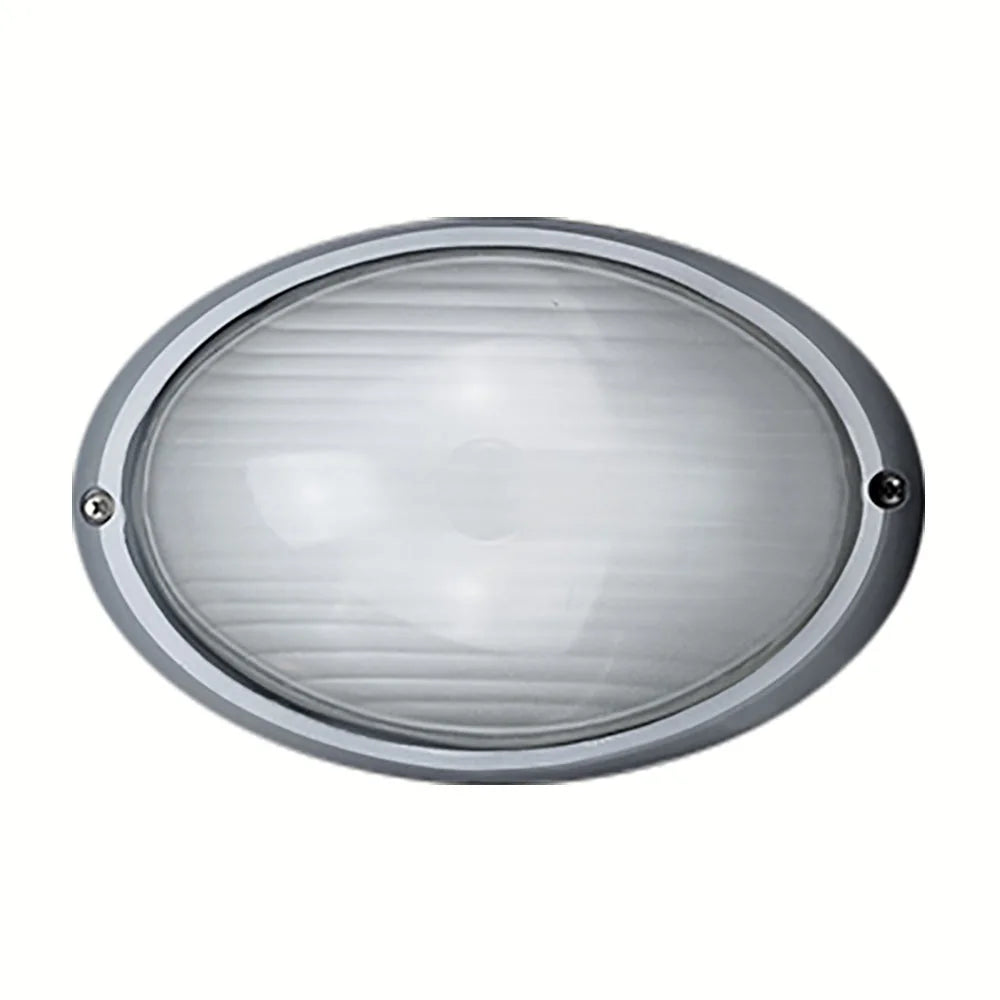Allzweckleuchte außen Wand- Deckenleuchte E27 oval Bowl