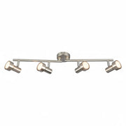 Briloner LED Deckenstrahler SUB 4-flammig 60 cm Matt-Nickel mit 2 schwenkbaren Armen und GU10 LED