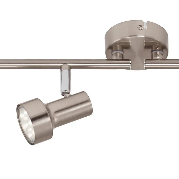 Briloner Spotbalken 60 cm Matt-Nickel – moderne LED Deckenleuchte für Wohnzimmer und Küche