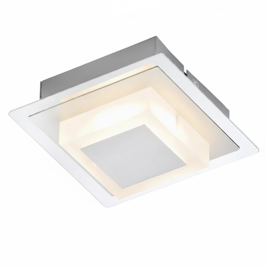 Kleine LED Wand- & Deckenleuchte Aufputz-Spot 12x12cm eckig – Deckenleuchte dimmbar