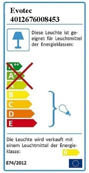 energieeffizienzlabel zu omega 24w evotec office line kompakt raster tc-l bür deckenlampe austauschbares leuchtmittel auch für seilabhängung auch als pendelleuchte mit vorschaltgerät 2g11 leuchtmittel leuchten verinden verbindungskabel endkappe