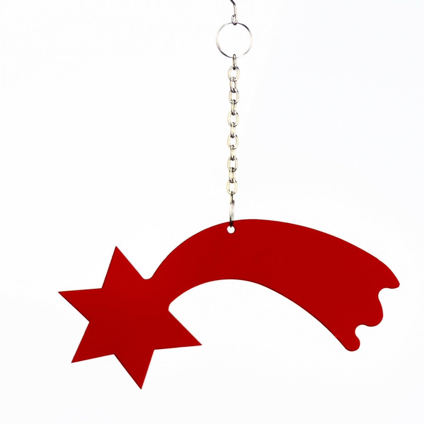 Christbaum Schmuck Weihnachtsbaum Sternschnuppe rot 2881 Acryl – stilvolles Wohnaccessoire & Dekoartikel aus Europa