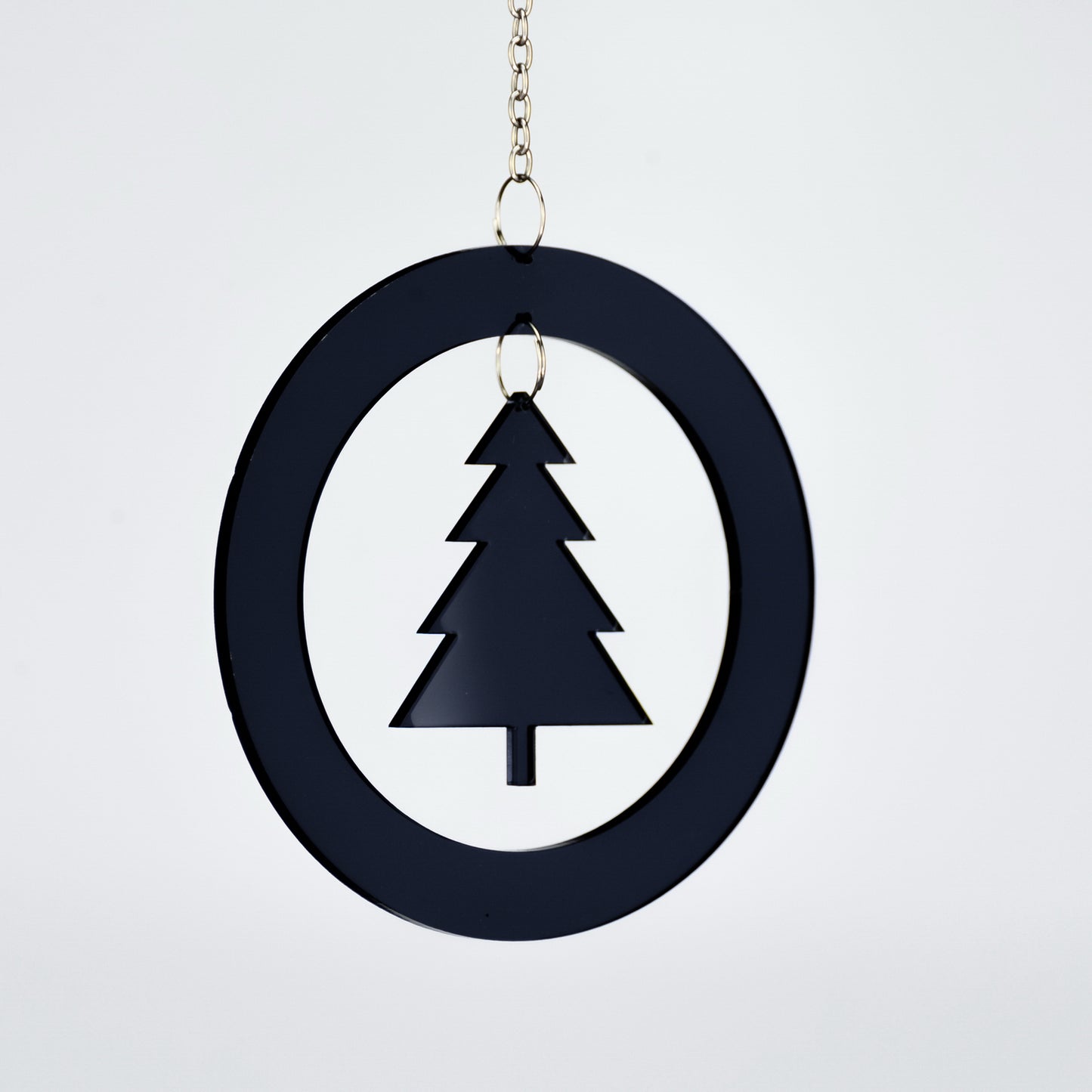 Christbaum Schmuck Weihnachtsbaum schwarz 2854 Acryl Fensterhanger – stilvolles Wohnaccessoire & Dekoartikel aus Europa