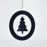 Christbaum Schmuck Weihnachtsbaum schwarz 2854 Acryl Fensterhanger – stilvolles Wohnaccessoire & Dekoartikel aus Europa