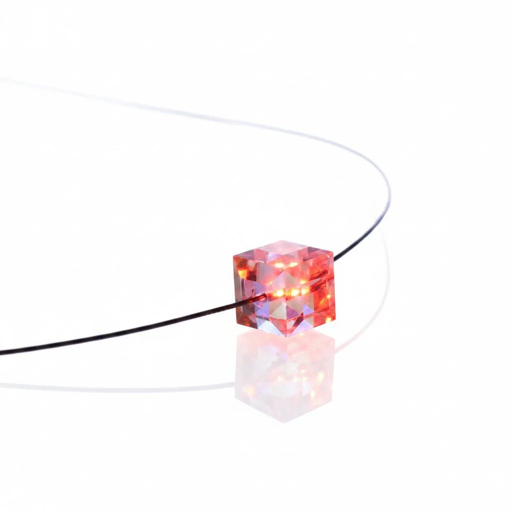 Leuchtendes Armband – Cube (geschliffen) – Rot – Swarovski® Elements