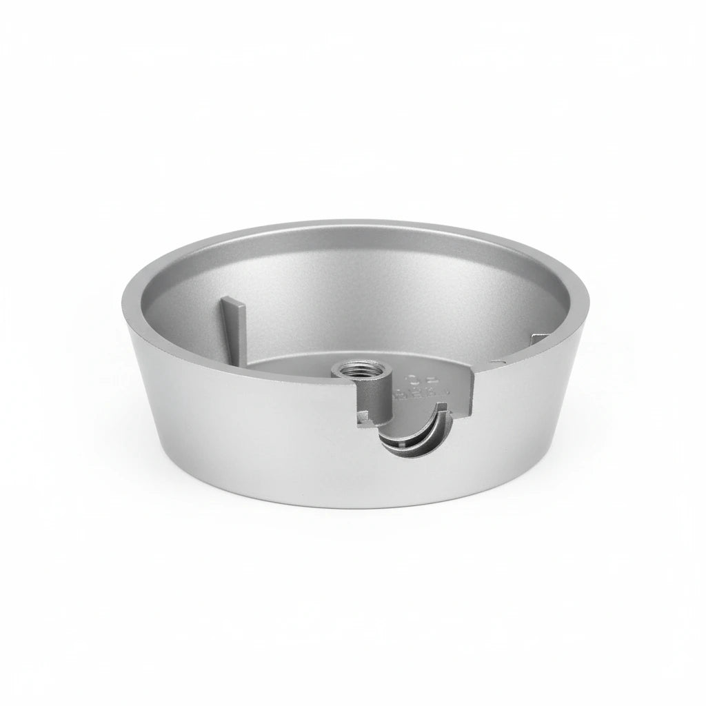 Anschluss Dose für Lampe Decken Baldachin Silber