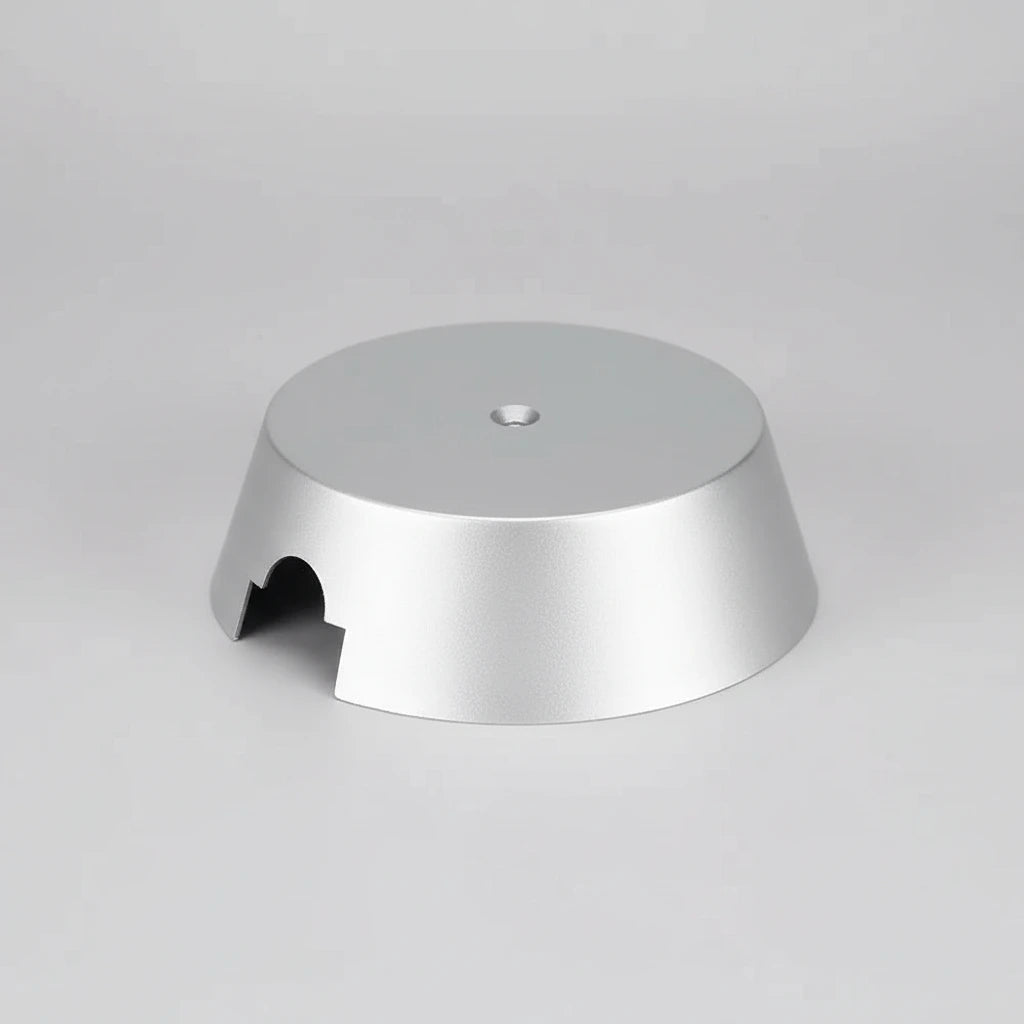 Anschluss Dose für Lampe Decken Baldachin Silber