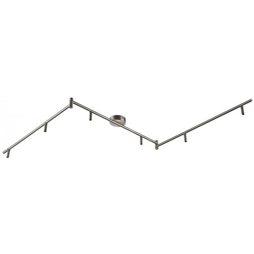 Armatur Deckenlampe 6flg Stangensystem rund Chrom 1,8m
