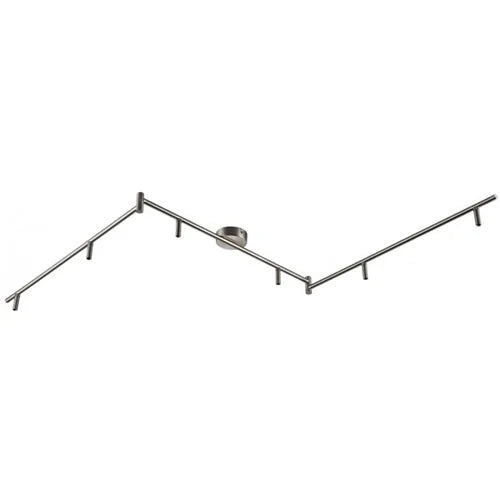 Armatur Deckenlampe 6flg Stangensystem rund Chrom 1,8m