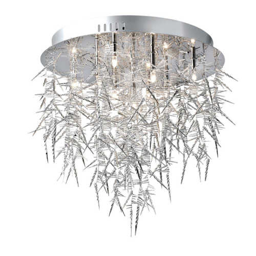 Moderne Deckenleuchte mit Deko Behang Rund Horny – Deckenleuchte dimmbar