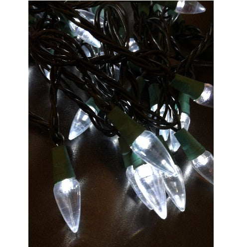 Deko LED Lichterkette Tropfenform 50er warmweiß 5m