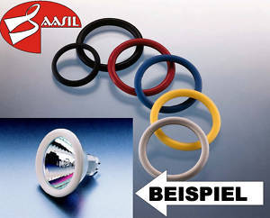 RINGO Reflektorring Schwarz für Strahler Dekokappe für Halogen MR11 12V Seilsystem