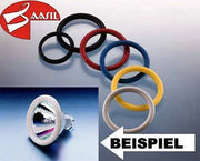 RINGO Reflektorring Schwarz für Strahler Dekokappe für Halogen MR11 12V Seilsystem