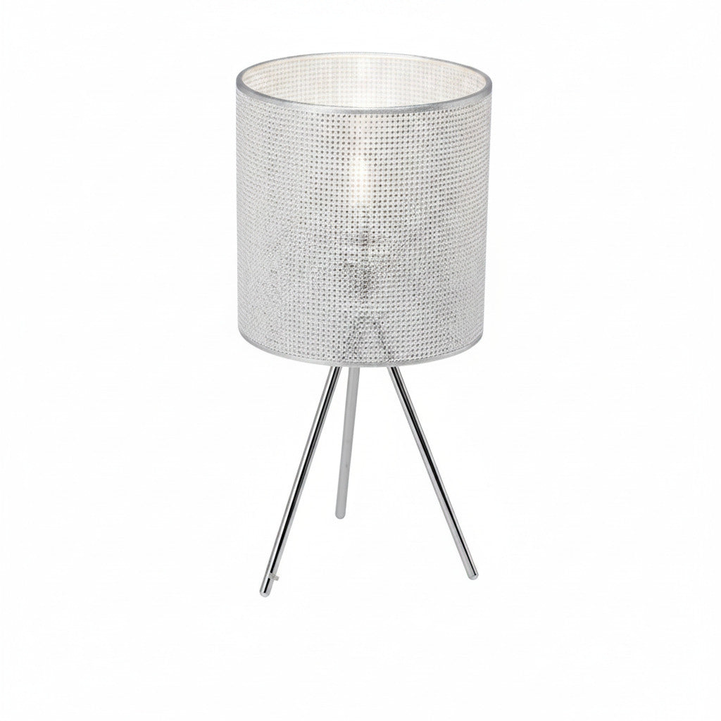 Dubai Tischlampe dreibeinig chrom Tischlampe