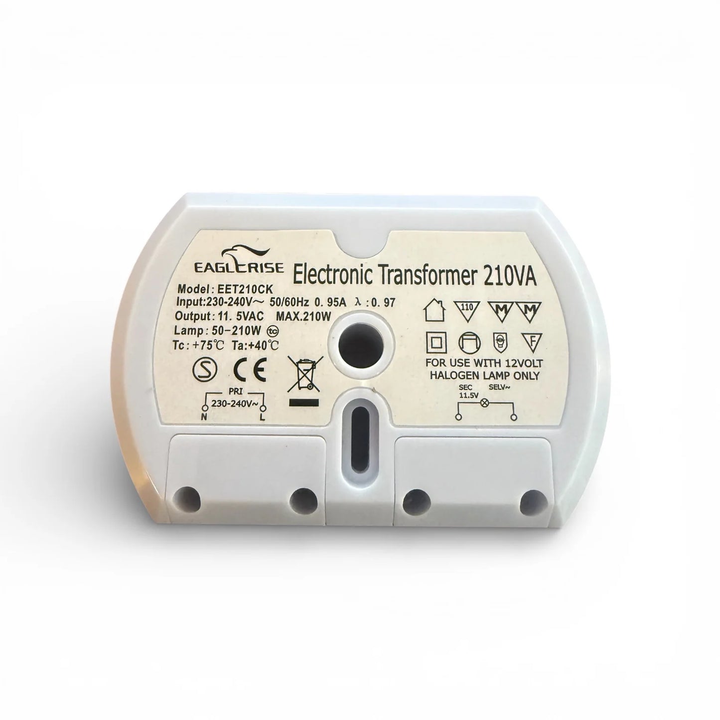 EAGLERISE EET210CK elektronischer Transformator 50-210W 11,5V 210VA NV Halogen