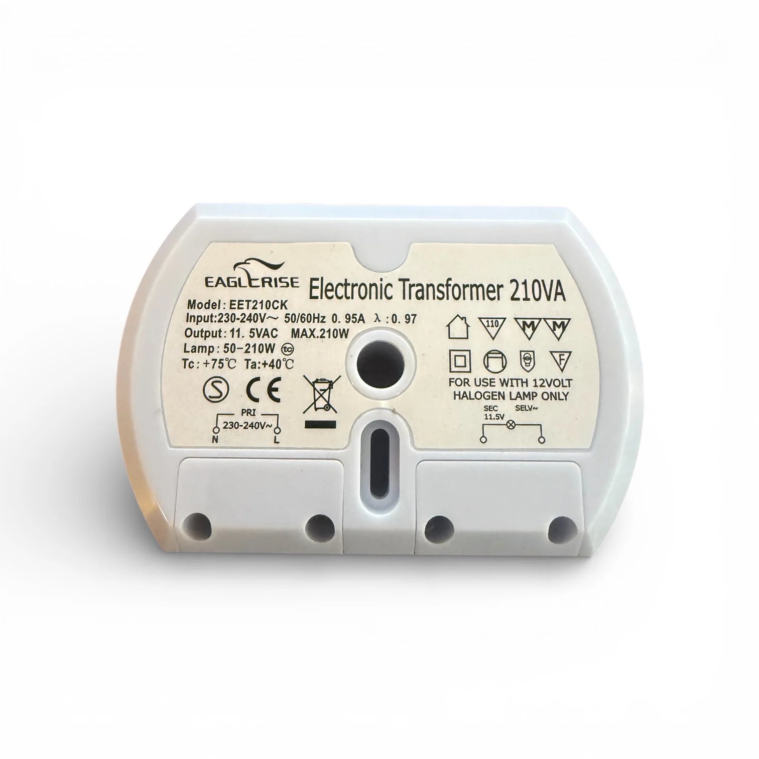 EAGLERISE EET210CK elektronischer Transformator 50-210W 11,5V 210VA NV Halogen