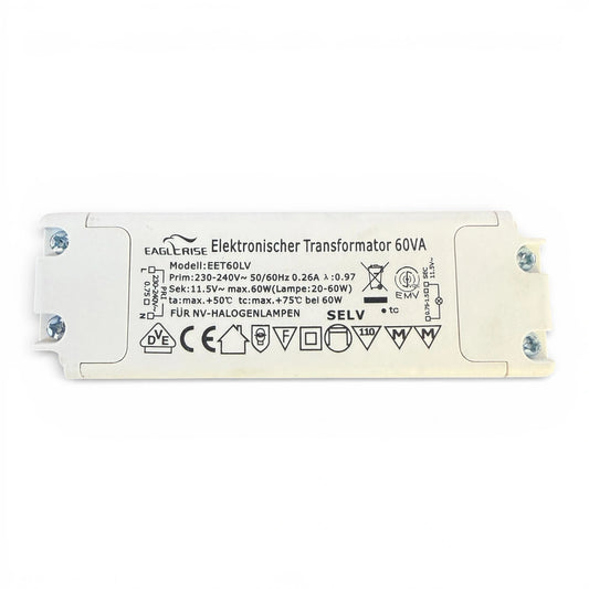 Eaglerise EET60LV 12V Halogen Transformator 20-60W elektronischer Trafo