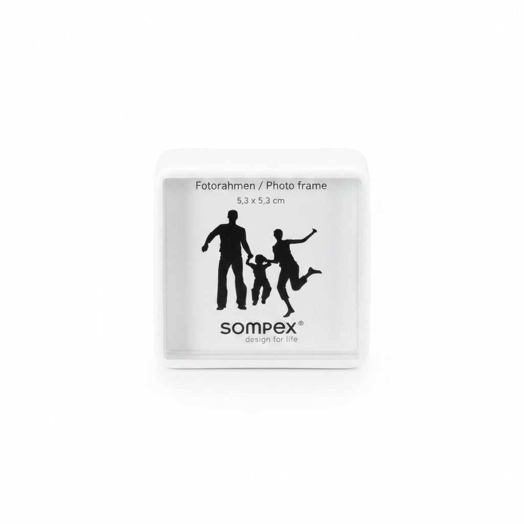 Mini Bilderrahmen Fotorahmen 5 x 5 cm weiß 41871 Sompex – stilvolles Wohnaccessoire & Dekoartikel aus Europa