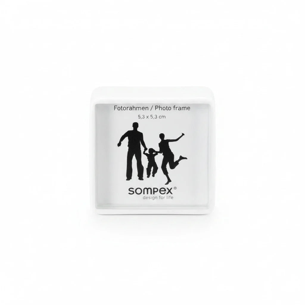 Mini Bilderrahmen Fotorahmen 5 x 5 cm weiß 41871 Sompex – stilvolles Wohnaccessoire & Dekoartikel aus Europa