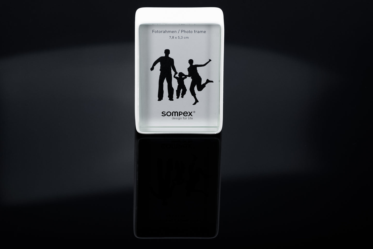 Bilderrahmen Foto Galerie Fotorahmen MINI weiß groß Glas Silikonband 4 – stilvolles Wohnaccessoire & Dekoartikel aus Europa