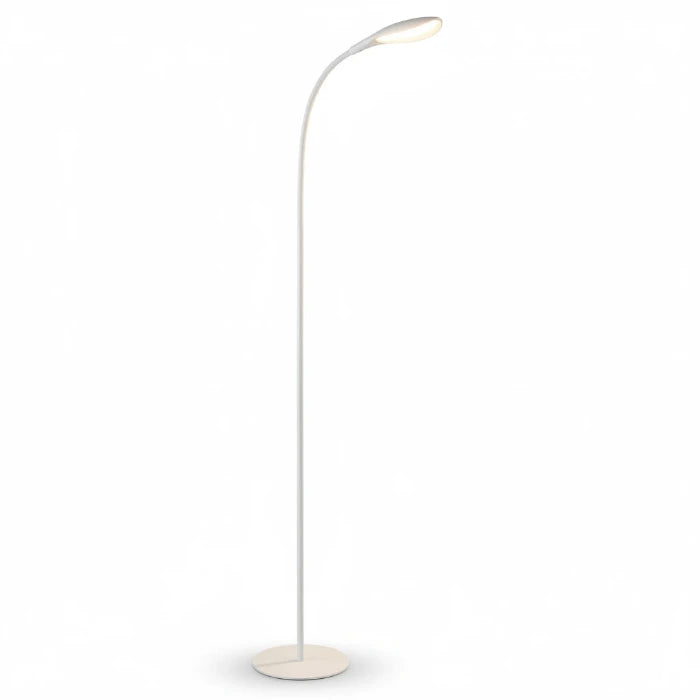 Flexible Stehleuchte LED Schwanenhals Leseleuchte weiß Lotus – Stehleuchte dimmbar