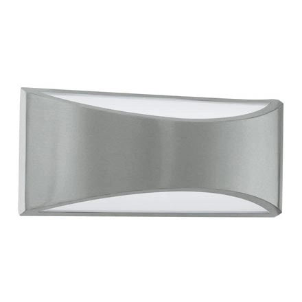 EGLO VOLPINO 91769 LED Außenwandleuchte Silber breit und flac