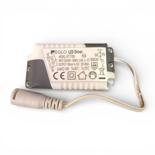 EGLO ET1780 LED Treiber 300mA 3W Konstantstrom 6-12V Ersatz Driver