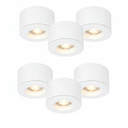 Malmbergs MD-29 LED Kit weiß 6er Set LED Spots Einbau & Aufbau dimmbar IP44 36mm – Einbaustrahler IP44, dimmbar, 36mm