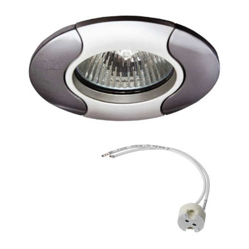 Einbaustrahler AKRA MR16 Rund Starr – Einbaustrahler IP20, schwenkbar, dimmbar, 50mm