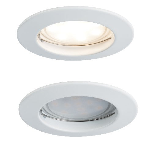 7W LED Einbaustrahler IP44 rund weiß 928.22 Paulmann – Einbaustrahler IP44, dimmbar, 51mm
