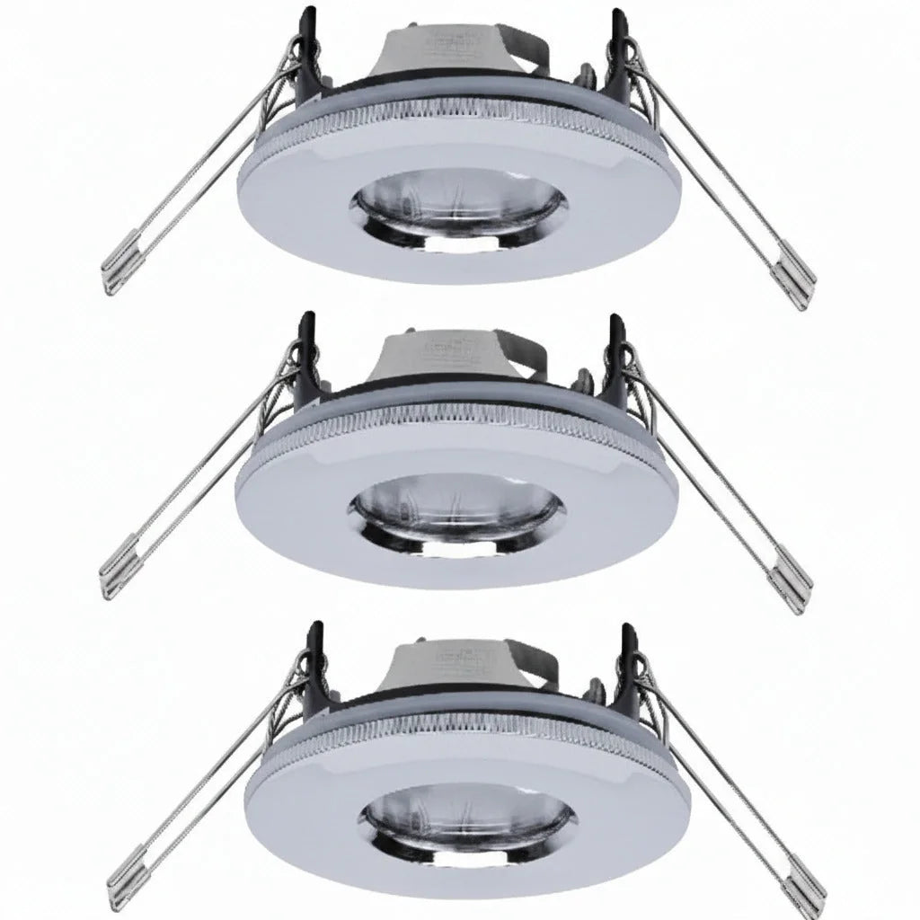 3er Spots Set Außen Einbaustrahler IP65 997.48 Paulmann – Einbaustrahler IP65, 87mm