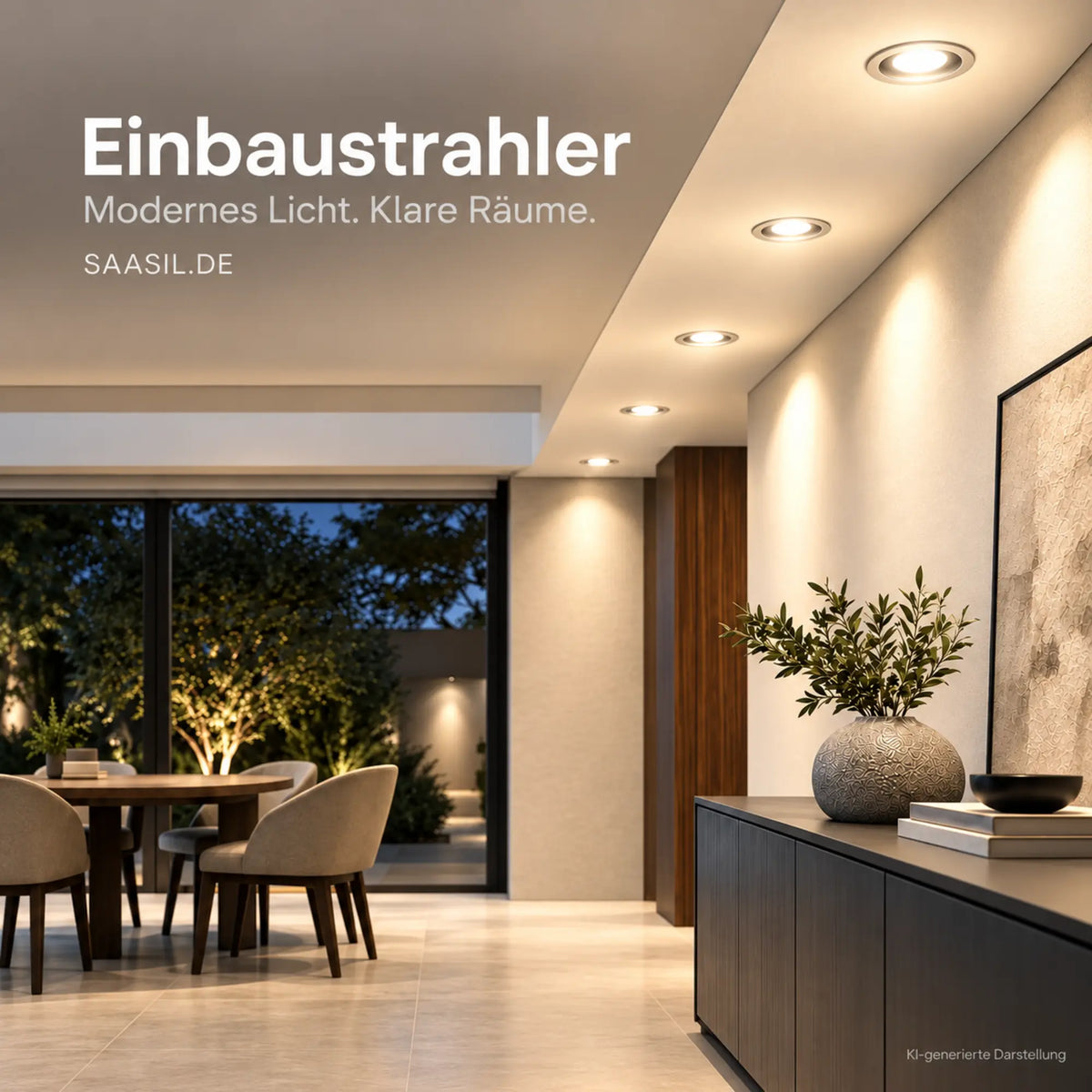 LED Einbaustrahler 68 mm dimmbar – ultraflach 30 mm, schwenkbar, 230 V | Briloner