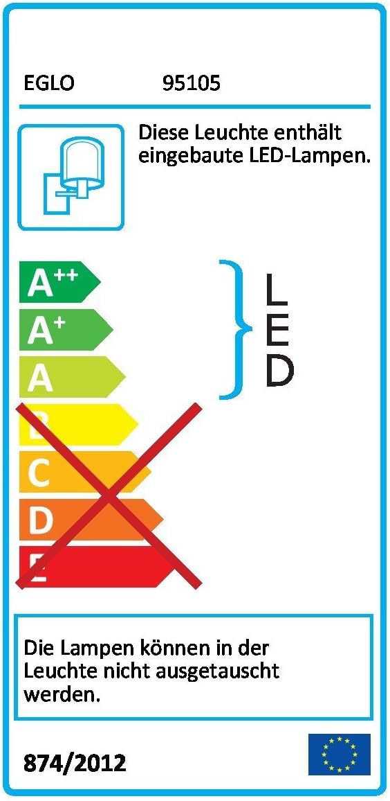 Flache LED Außenwandleuchte Trosona rechteckig flach grau 12W IP44