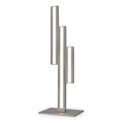 LED Tischlampe Empire dimmbar 50cm Alu gebürstet Tischlampe